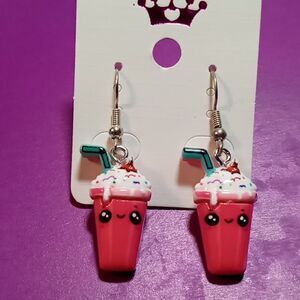Happy milkshake earrings